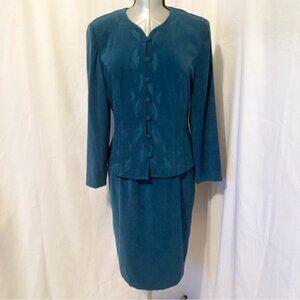 Karin Stevens Teal Midi Dress 14